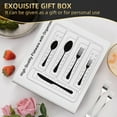thumbnail image 4 of TINANA 48 PCS Silverware Sets with Organizer, Silver Flatware Set Set for 8, Premium Stainless Steel Cutlery Utensil Set with Steak Knives Forks and Spoons, Dishwasher Safe, 4 of 9