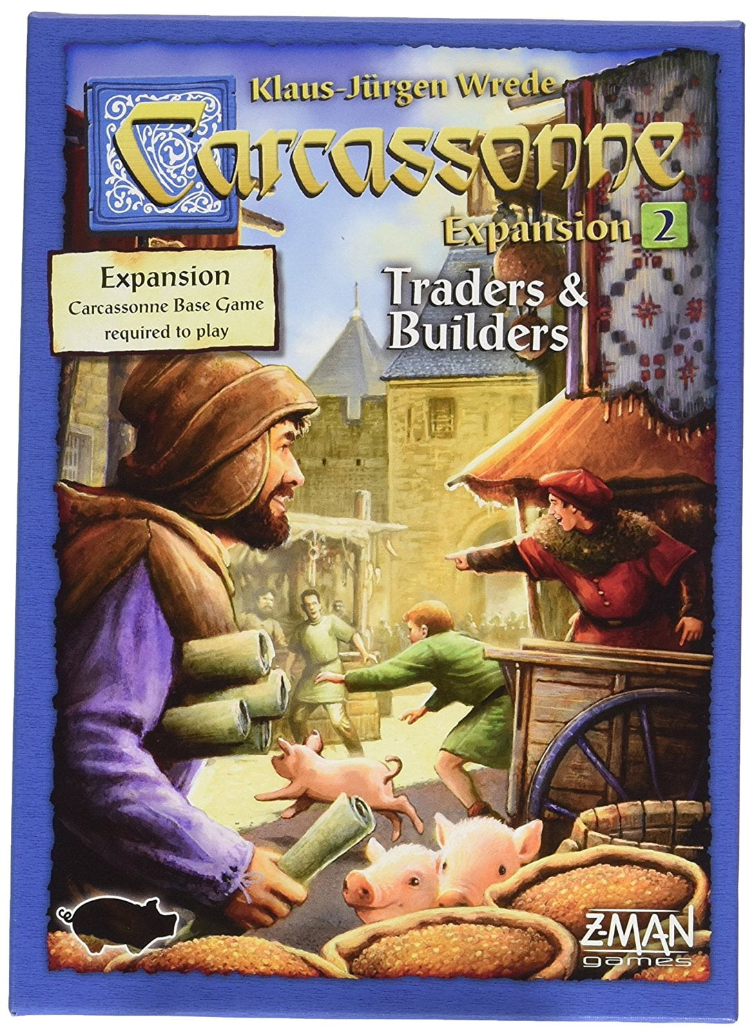 Carcassonne 2.0 Traders & Builders Expansion #2 Board Game Z-Man Games ZMG 78102 