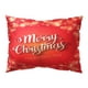 thumbnail image 2 of Funda de cojín rectangular con estampado de letras navideñas | Funda de cojín festiva roja y blanca | Cojín decorativo navideño para sofá, cama y silla, 2 of 9