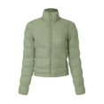 thumbnail image 3 of MixMatchy Women's Casual Lightweight Stand Collar Quilted Long Sleeve Puffer Jacket, 3 of 7