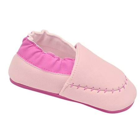 Stitch Detail Jumper - juDanzy Girls Pink Hot Pink Stitch Detail Foxy Moccasin Shoes