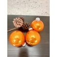 thumbnail image 5 of Christmas By Krebs 2 5/8" (67mm) Seamless Glass Ornament [8 Pieces], Decorated Designer Heirloom (Shiny Orange Crush), 5 of 7