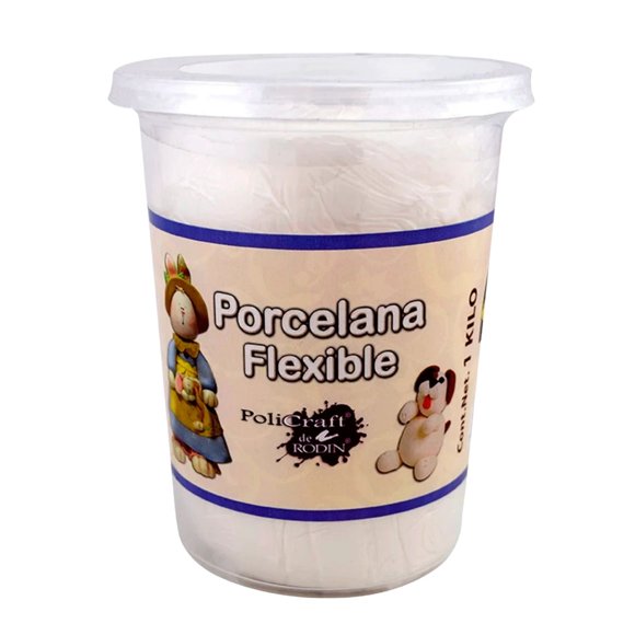 Pasta Francesa Moldeable Porcelana Flexible Policraft 1 Kg Manualidades Decoracion Diseño Arte