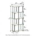 thumbnail image 7 of Furinno Brahms 5-Tier Storage Shelf with 4 Doors, Black Oak/Black, 7 of 7