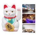 thumbnail image 4 of Fortune Cat, Unique Shapes Widely Application Welcoming Cat  For Restaurant 5in White Cat 0255C, 4 of 8