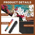 thumbnail image 3 of Mahjong Mat 31.5" x 31.5" Tropical Sunset Vibrant Sky Palm Trees Ocean View Non-Slip Noise Reduction American Mahjong Tiles Table Cover for Dominoes Poker Card Board Games Gift, 3 of 8