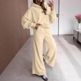 thumbnail image 5 of Women's 2 Piece Outfits Fall Sweatsuits Oversized Hoodies Wide Leg Sweatpants Tracksuits Lounge Matching Sets, 5 of 5