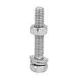 thumbnail image 3 of Unique Bargains M6 x 35mm 304 Stainless Steel  Hex Head Bolts Nuts w Washers 6 Sets, 3 of 3