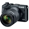 thumbnail image 2 of Canon EOS M6 Mirrorless Digital Camera with 18-150mm is STM Lens + UV FLD CPL Filter Kit + Wide Angle & Telephoto Lens + Camera Case + Tripod + Card Reader - Intl Model Canon 16GB - Advanced Kit - 1724C021-1, 2 of 6