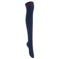 thumbnail image 4 of Lian Lifestyle Exquisite Big Girls Women 3 Pairs Thigh High Cotton Socks. Super Comfortable in Unique Colors Size 2.5-7 LBG1023Blk,Coffe,Navy, 4 of 9