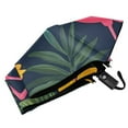 thumbnail image 6 of FORMRS Travel Umbrella Folding Auto Open Close Windproof Rain UV Protection, Yellow Floral Flamingo, 6 of 8