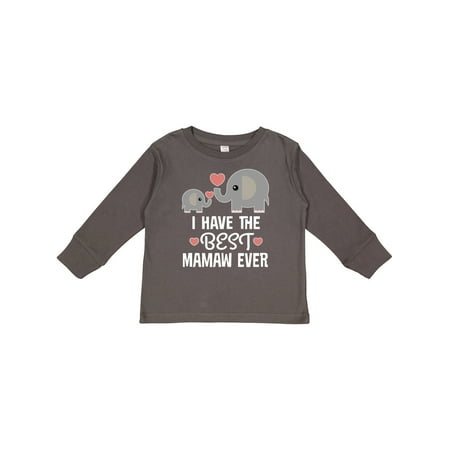 

Inktastic Best Mamaw Ever Grandkids Gift Toddler Boy or Toddler Girl Long Sleeve T-Shirt