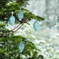 thumbnail image 5 of Christmas Pine Cone Ornaments, 9cm Plastic Hanging Decorations For Christmas Tree, Set Of 8 Pinecone Shaped Holiday Pendants, Rustic Seasonal Party Accessories For Home And Office Décor, 5 of 6