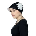 thumbnail image 2 of Chemo Hats for Women Cancer Headwear Headcoverings Soft Cotton Cute Baseball Caps (Casablanca), 2 of 2