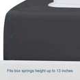 thumbnail image 7 of Moonsea Box Spring Cover Queen Size, Elastic Fabric Wrap Around 4 Sides Bed Skirt, Black, 7 of 7