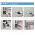 thumbnail image 4 of Stainless Steel Towel Rack Bathroom Swivel 4 Arm Towel Rack, 4 of 4