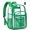 Green, variant on Clear Backpack with TSA Lock, Heavy Duty Transparent See Through Clear Bookbag for College, Work, Travel, Casual , Black