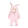thumbnail image 2 of Baby Girl Romper Toddler Rabbit Footless Pjs Romper Cartoon Boys Girls Romper Jumpsuit Baby Clothes Girls Pink 12 Month-24 Month, 2 of 7