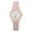 Pink, variant on Galety Sleek Fashion With Strap Dial Women's Quartz Watch, Casual Trendy Dress Watch for Women, 26mm Alloy Case Pin Buckle Gift Watch for Wife Friend, Black