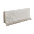 thumbnail image 2 of Funda de cama elástica Funda de cama Funda de cama prueba de polvo 180 Beige Sunnimix Protector de la cubierta de las cabeceras de la cama, 2 of 8