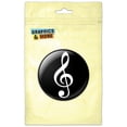thumbnail image 1 of Vintage Treble Clef Music Black Refrigerator Button Magnet, 1 of 2