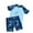 Blue, variant on Mercatoo MercatooBoys Rash Guard Swimsuit Dinosaur Print Short Sleeve Shorts Bathing Suit Toddler Boys Summer Beach Rashguard Set