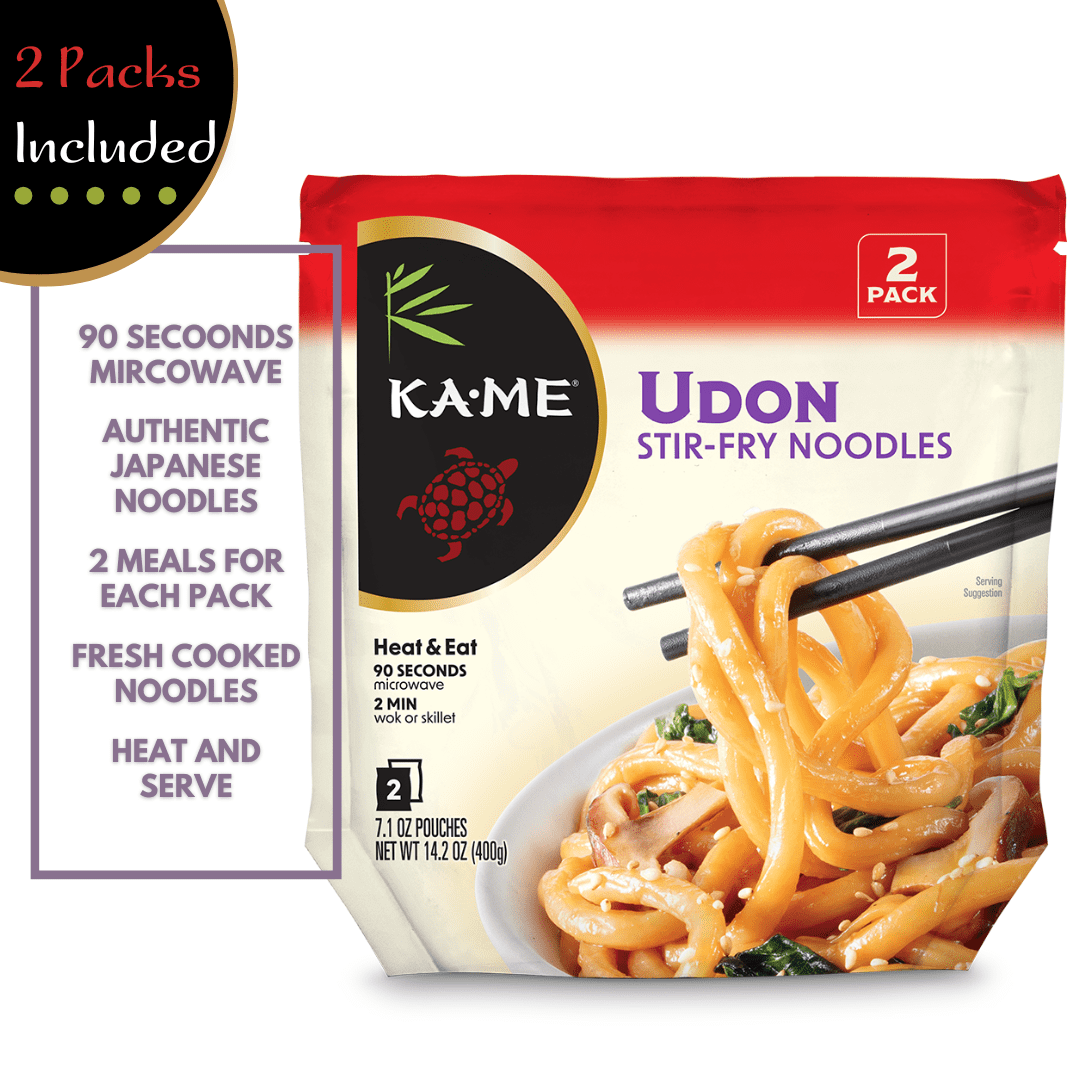 KA-ME Stir Fry Hokkien Noodles 14.2oz Wheat-Based Asian Noodles