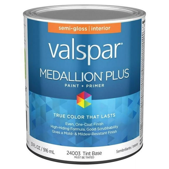 1 qt. Medallion Plus Acrylic Latex All Purpose Paint & Primer, Tint