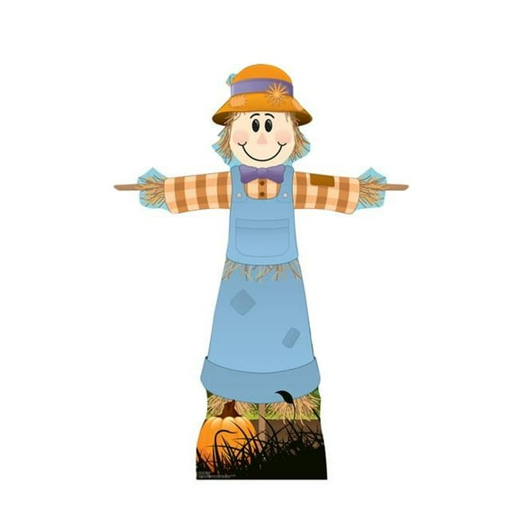 55 x 39 in. Scarecrow Female Cardboard Standup Cutout