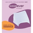 Wearever Women's Incontinence Underwear Banded Leg Bladder Control Briefs, Washable Reusable
