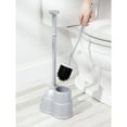 thumbnail image 6 of mDesign Hidden Plunger and Brush Set for Bathroom Toilet - Silver, 6 of 8