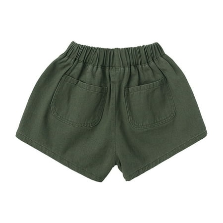 

NECHOLOGY Baby Boy Athletic Clothes Toddler Kids Baby Boys Girls Jogger Shorts Summer Cotton Casual Soccer Shorts Boys Size 10 Shorts Green 5-6 Years