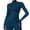 Navy, variant on Women 2 Piece Seamless Ribbed Workout Sets With Zip Up Jacket High Waisted Gym Yoga Leggings