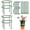 B/1PC, variant on Plant Support Stakes,1 Set 8 Semi-Circles & 4 Long Rods,Half Round Metal Plant Support Cage,Green Garden Plant Support Rings for Peony,Tomato,Hydrangea,Indoor & Outdoor Plants