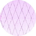 thumbnail image 1 of Ahgly Company Indoor Round Solid Purple Modern Area Rugs, 7' Round, 1 of 4
