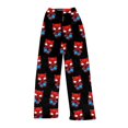 thumbnail image 3 of Spider Hero Halloween Pants Women's Plush Fleece Lounge Pants Cozy Warm Elastic Waist Pajama Bottoms Soft Graphic Printed Sleepwear Fuzzy Warm Home Sleepers Trousers, Dark Blue, M, 3 of 4