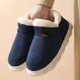thumbnail image 5 of Luxalzxs Cotton Slippers for Women Men Indoor Outdoor Soft Plush Slippers Winter Autumn Warm Ankle Bootie Slippers Home Bedroom Shoes Cozy Non Slip Fleece Lined Memory Foam Slippers House Slippers, 5 of 5
