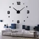 thumbnail image 3 of Reloj Para Pared 3d Grande En Madera Números En Negro 90cm, 3 of 8