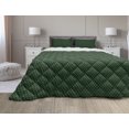thumbnail image 1 of Money Comforter & Sham Bedding Set, Pattern of Dollar on Dark Green Background Monetary Sign of USA, 3 pcs Duvet Set Microfiber Filling Quilt, 5 Sizes, Hunter Green Lime Green, by Ambesonne, 1 of 4