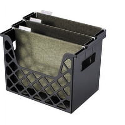Officemate Recycled Desktop File Organizer, Black, 1 Organizer, 13-1/4 X 8-5/8 X 10-3/4 in (26162)
