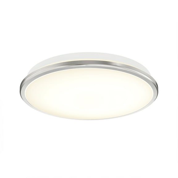 Artika Modern LED Flush Mount Ceiling Light Fixture, Chrome