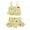 Yellow, variant on FRSASU Baby Kids Girls Ruffle Sunflower Print Straps Swimsuit Tops Shorts Swimwear Set