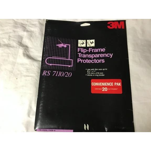 3M Flip-Frame Transparency Film Protectors Rs 7110 Flip-Out Borders 20 Pack