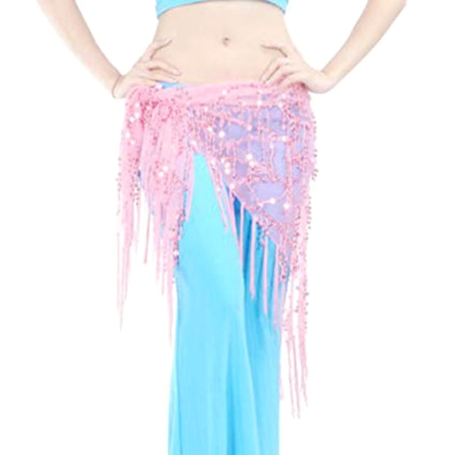 Minnieouse Bufanda de cadera para danza del vientre, accesorios de decoración, cinturones, , danza del vientre, cintura, traje de baile, cintura Cinturones Rosa