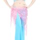 thumbnail image 1 of Qarigey Danza del vientre Hip Wrap Bufanda Accesorios Cinturones Cadena de danza del vientre Traje Cintura de moda Suministros Rendimiento Cinturones Rosa, 1 of 6