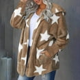 thumbnail image 2 of TIANZEN Casual Winter Jacket With Star Print Lined Warm Cozy Outerwear For Cold Weather Fossa Jacket Windbreaker Women Jackets, 2 of 8