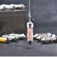 thumbnail image 3 of K-KED Natural 7 Chakra Gravel Drift Bottle Pendant Bead Healing Necklace Chakra Reiki-Citrine quartz, 3 of 8