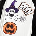thumbnail image 5 of PatPat Halloween Family Matching Pajamas Set for Men Long Sleeve Ghost Pumpkin Print Top and Orange Black Striped Pants Sleepwear, XXL, 5 of 6