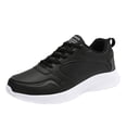 thumbnail image 2 of AUDeals Women's Arch Support Sneakers, Lace Up Leather Walking Shoes with Wide Toe Box, Lightweight Non Slip Casual Style, 2 of 9