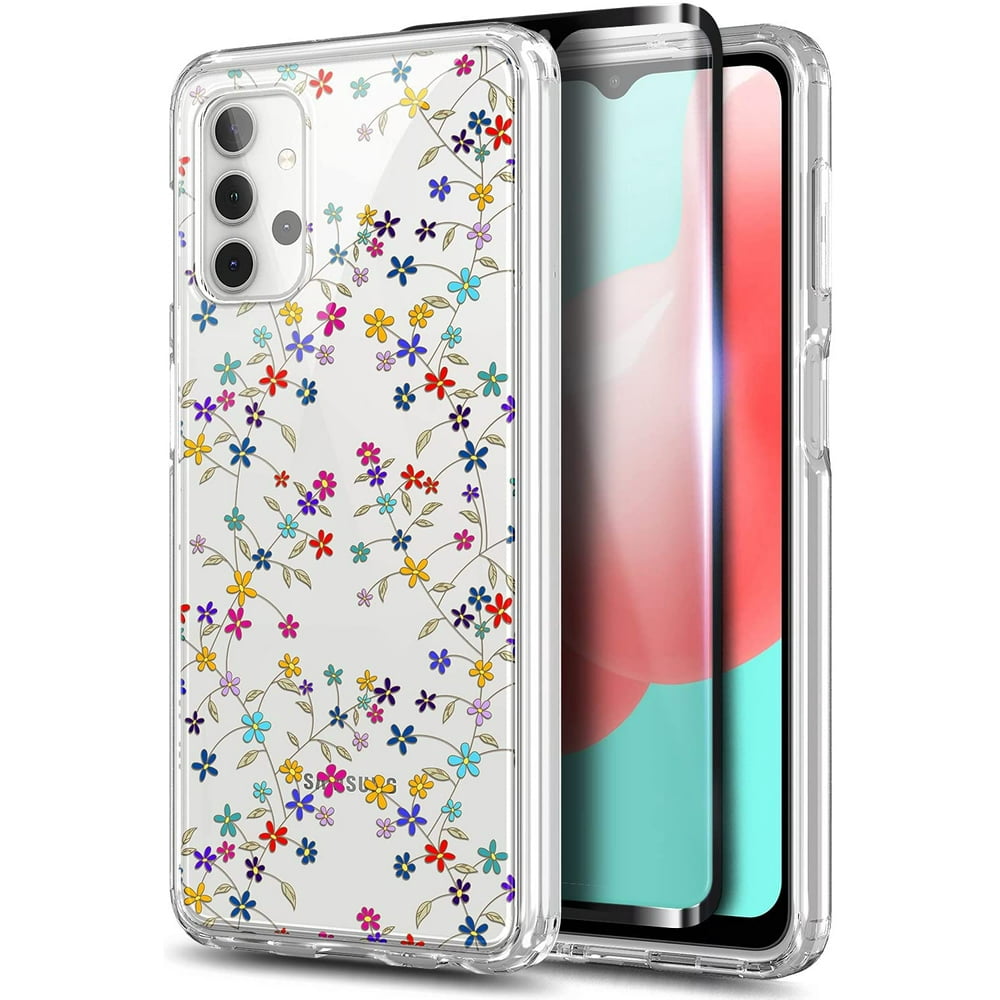 Samsung Galaxy A32 5G Phone Case with Tempered Glass Screen Protector